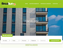 Tablet Screenshot of fincalium.com